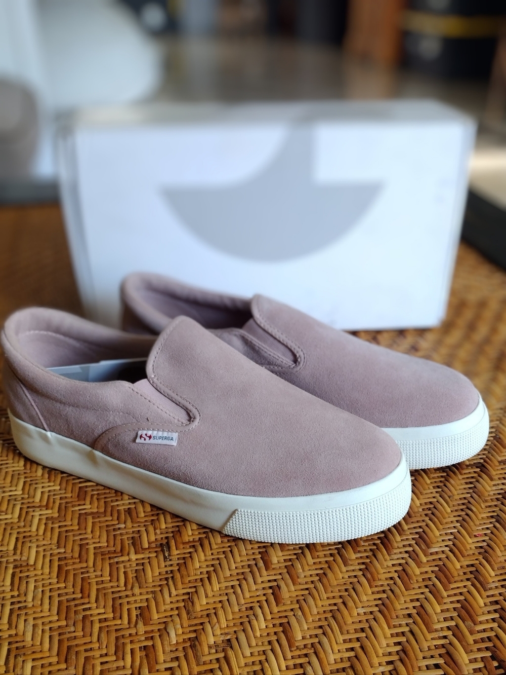 Superga 2306 Rose Suede Low Top Slip On Casual Shoes Sneakers - Picture 3 of 6